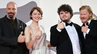 ‘Bugonia’ World Premiere Red Carpet: Emma Stone and Yorgos Lanthimos Celebrate Their 4th Collab at Venice | Photos