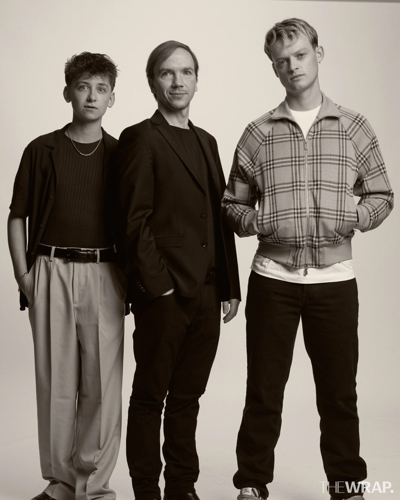 Kit Rakusen, actor, Jan Komasa, director, and Anson Boon, actor, “Good Boy”