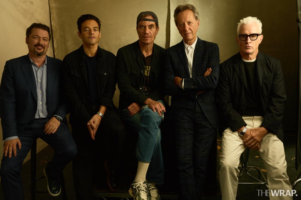 James Vanderbilt, director, Rami Malek, actor, Michael Shannon, actor, Richard E. Grant, actor, John Slattery, actor, and “Nuremberg”