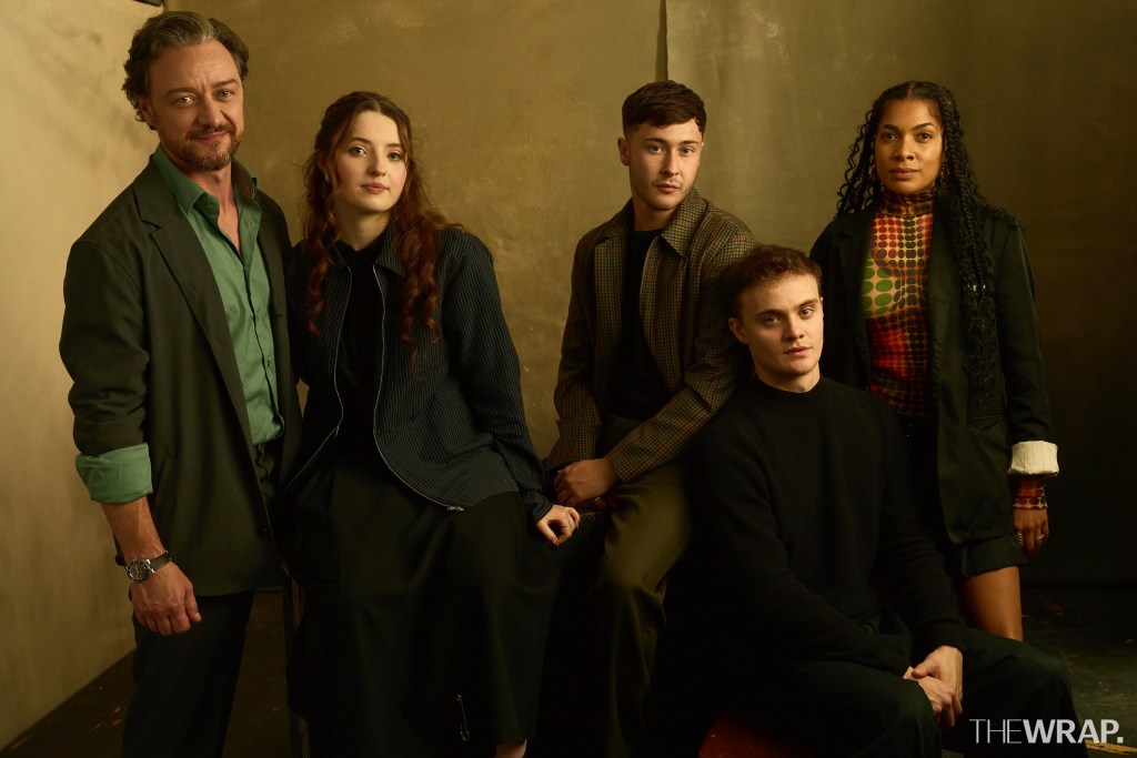 Lucy Halliday, actress, James McAvoy, director, actor, Samuel Bottomley, actor, Séamus McLean Ross, actor, Rebekah Murrell, actress, and Rebekah Murrell, actress, “California Schemin”