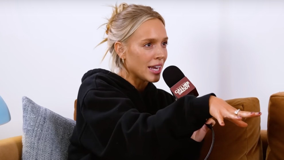 Alex Cooper on "Call Her Daddy" (Credit: YouTube/Unwell)