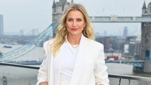 Cameron Diaz attends the London photocall for "Back In Action" at Cheval Three Quays on January 17, 2025 in London, England
