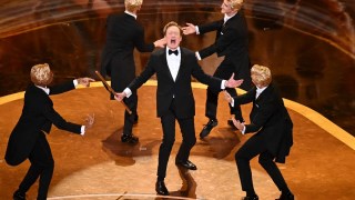 Conan’s Oscars Monologue Roasts Netflix and Timothée Chalamet, Enlists Adam Sandler and Wraps With a Musical Number