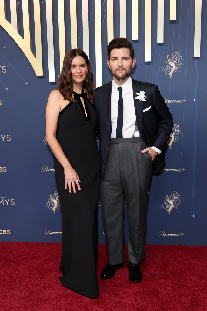 Naomi Scott and Adam Scott attend 