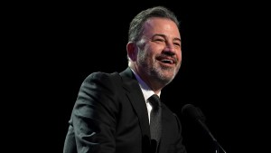 Jimmy Kimmel performs onstage as Keep Memory Alive hosts star-studded lineup at annual "Power Of Love" gala at MGM Grand Garden Arena on February 22, 2025 in Las Vegas, Nevada. (Credit: Bryan Steffy/Getty Images for Keep Memory Alive)