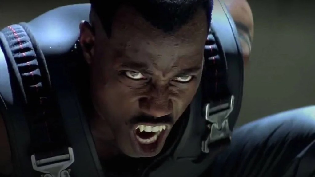 Wesley Snipes as Blade in "Blade" (New Line Cinema)