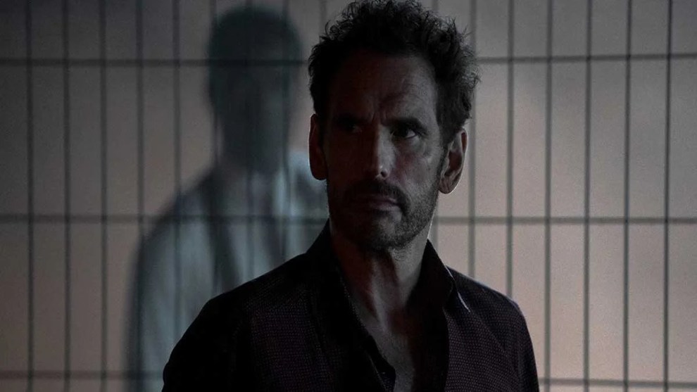 Matt Dillon (front) and Isaach De Bankolé in "The Fence"