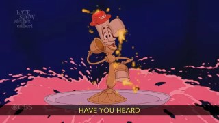 Colbert Mocks Disney for Suspending Kimmel With ‘Be Our Guest’ Parody ‘Shut Your Trap’ | Video