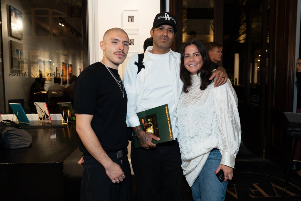 Marcus Correa, Carlos Jaramillo, and Michaela Dosamantes, Fashion & Visual Creative Director TheWrapBook